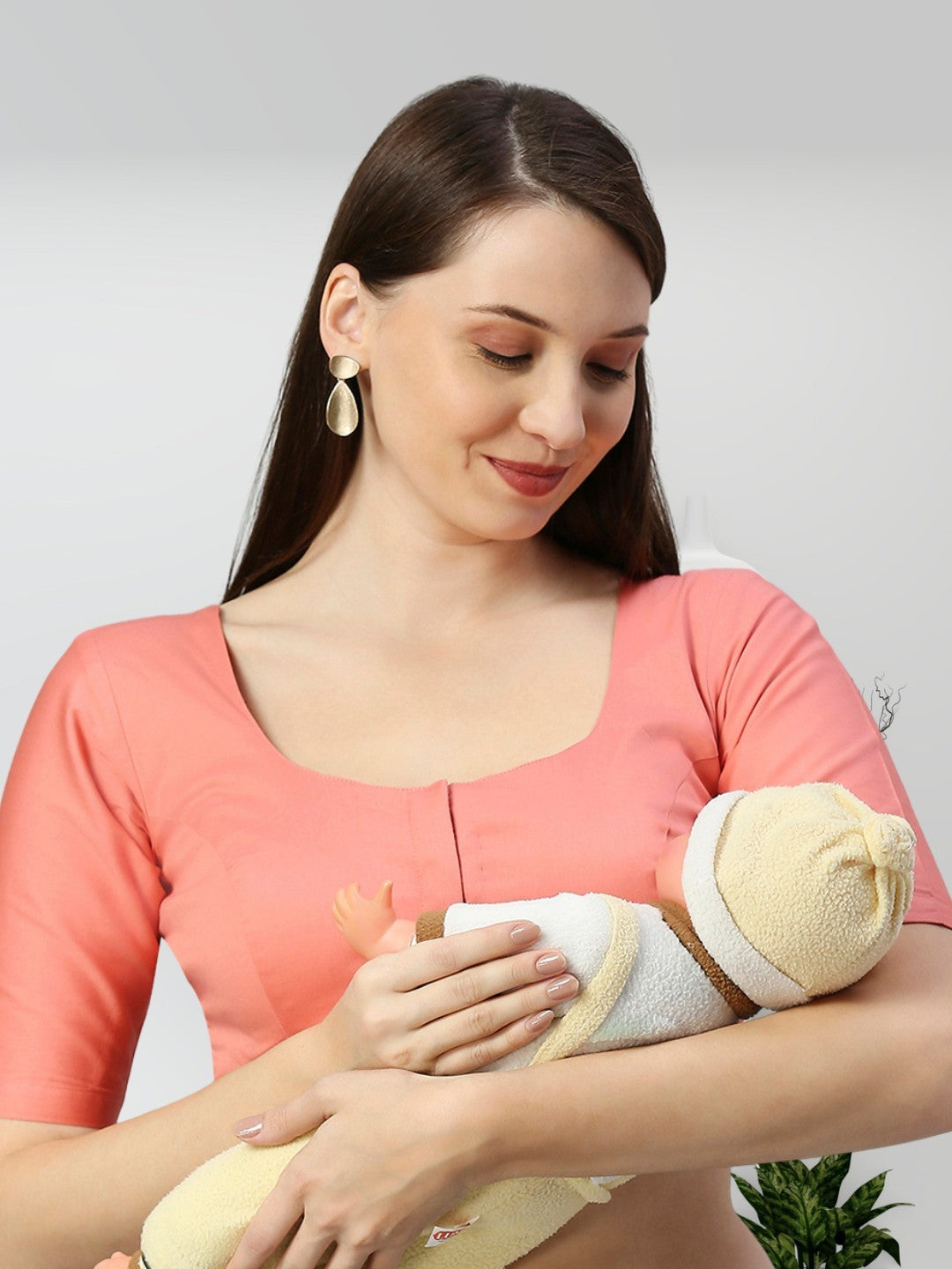 VERSATILE BRALESS NURSING BLOUSE FOR WOMEN