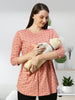 TRENDY COTTON FEEDING ZIPLESS TOP FOR WOMEN