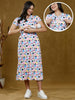 FASHIONABLE ZIPLESS NURSING DRESS WITH POCKETS