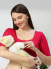 VERSATILE BRALESS PADDED NURSING BLOUSE