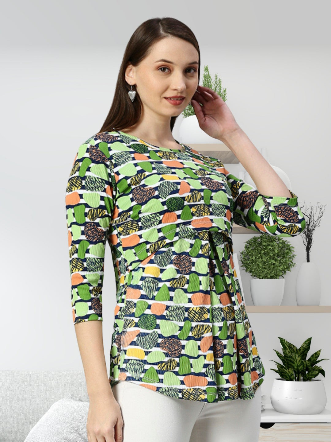 VERSATILE ZIPLESS MATERNITY TOP FOR WOMEN