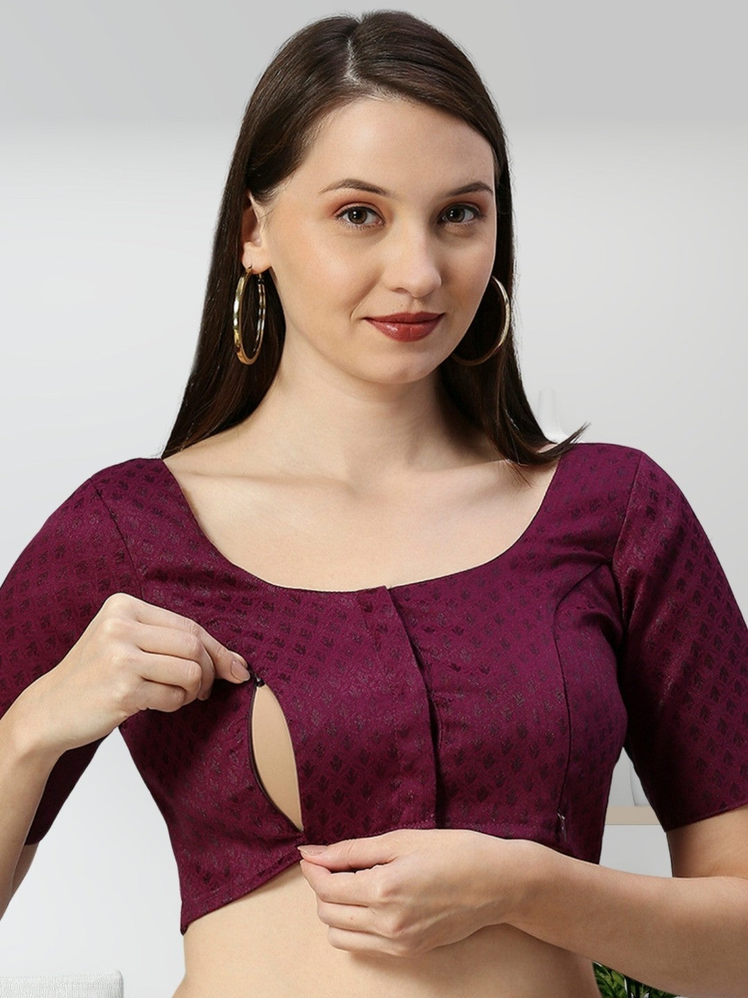 CLASSIC FEEDING SAREE BLOUSE FOR MOTHER