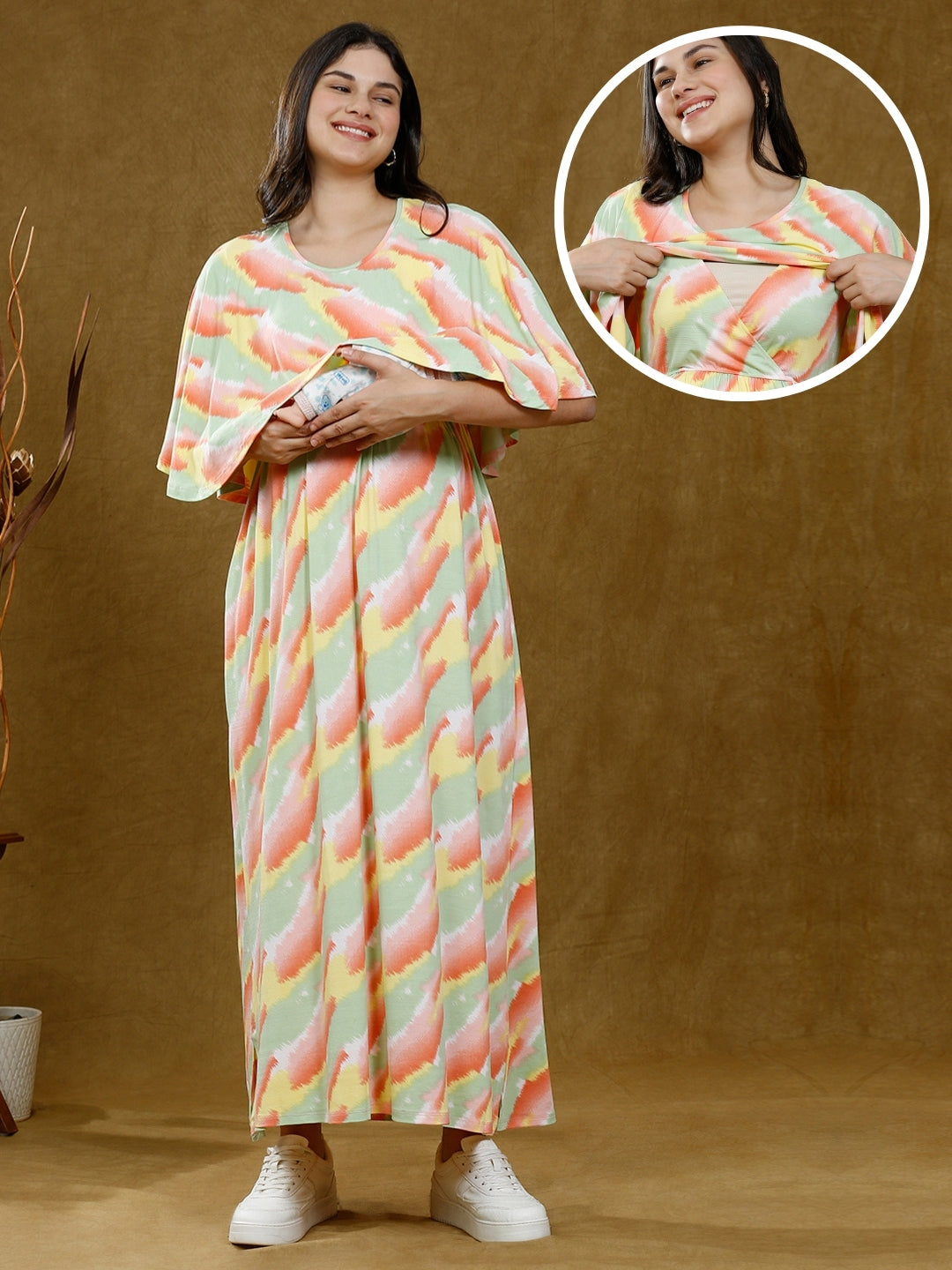 ELEVATE TRENDY NURSING PONCHO GOWN