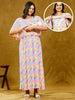 ELEVATE TRENDY NURSING PONCHO DRESS