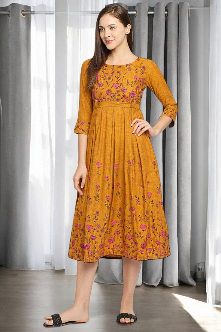 RADIANT FEEDING FLARED KURTA FOR WOMEN