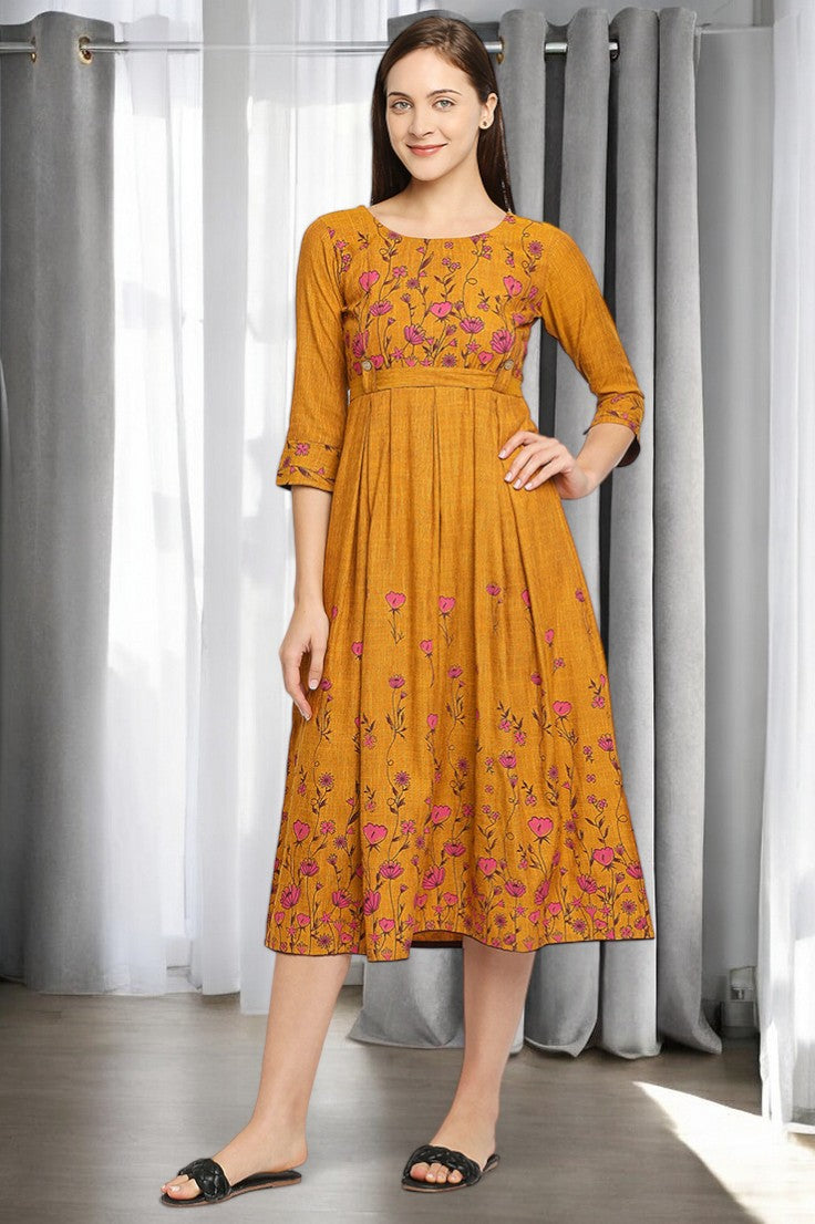 RADIANT FEEDING FLARED KURTA FOR WOMEN