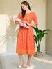VIBRANT PREGNANCY FLARED KURTA FOR NURSING
