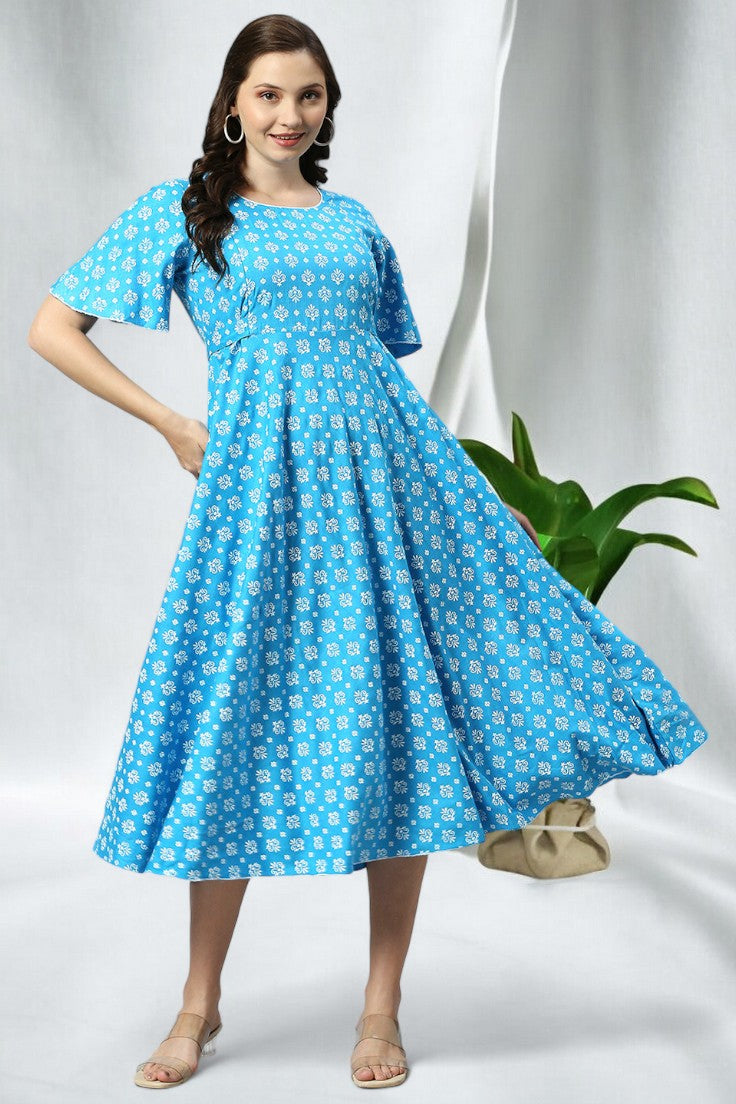 TRENDY FLARED MATERNITY KURTA FOR PREGNANCY