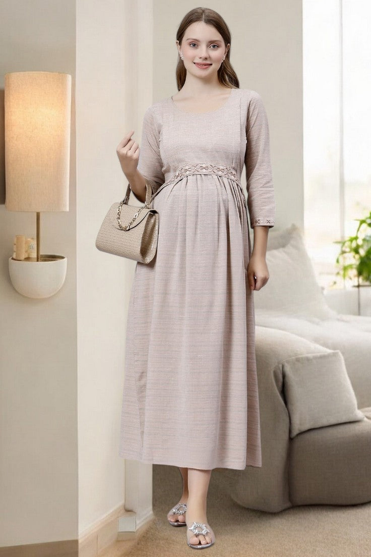 MODERN FLARED KURTA FOR NURSING MOMS