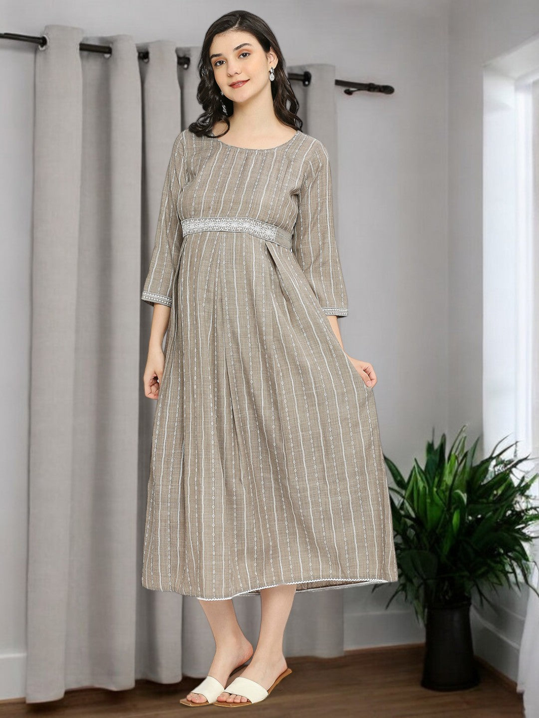 RADIANT NURSING FLARED KURTA FOR MOMS