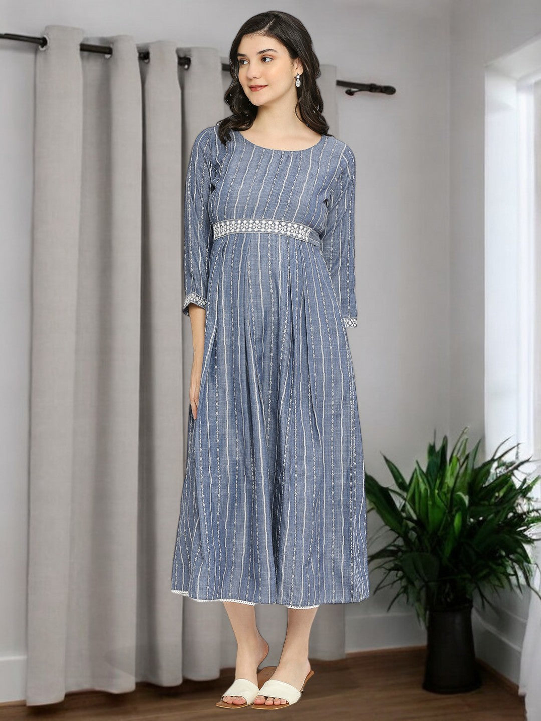 RADIANT PREGNANCY FLARED KURTA FOR WOMEN