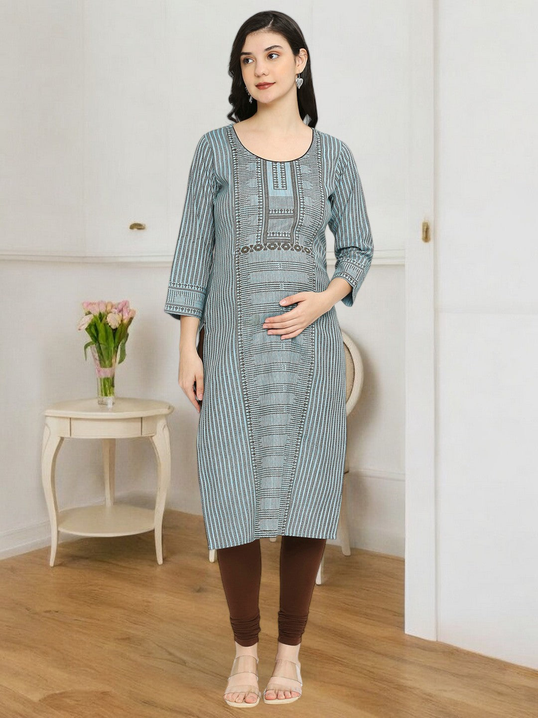 VERSATILE STRAIGHT MATERNITY KURTA FOR MOTHER