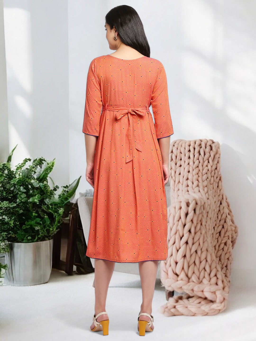 SOPHISTICATED PREGNANCY FLARED KURTA FOR MOTHER