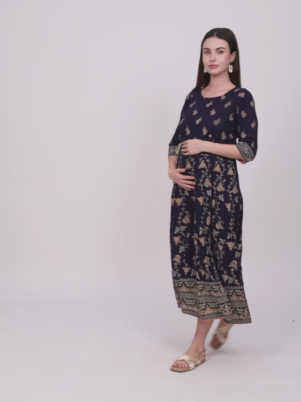 ELEGANT ETHNIC PREGNANCY ANARAKALI FOR WOMEN