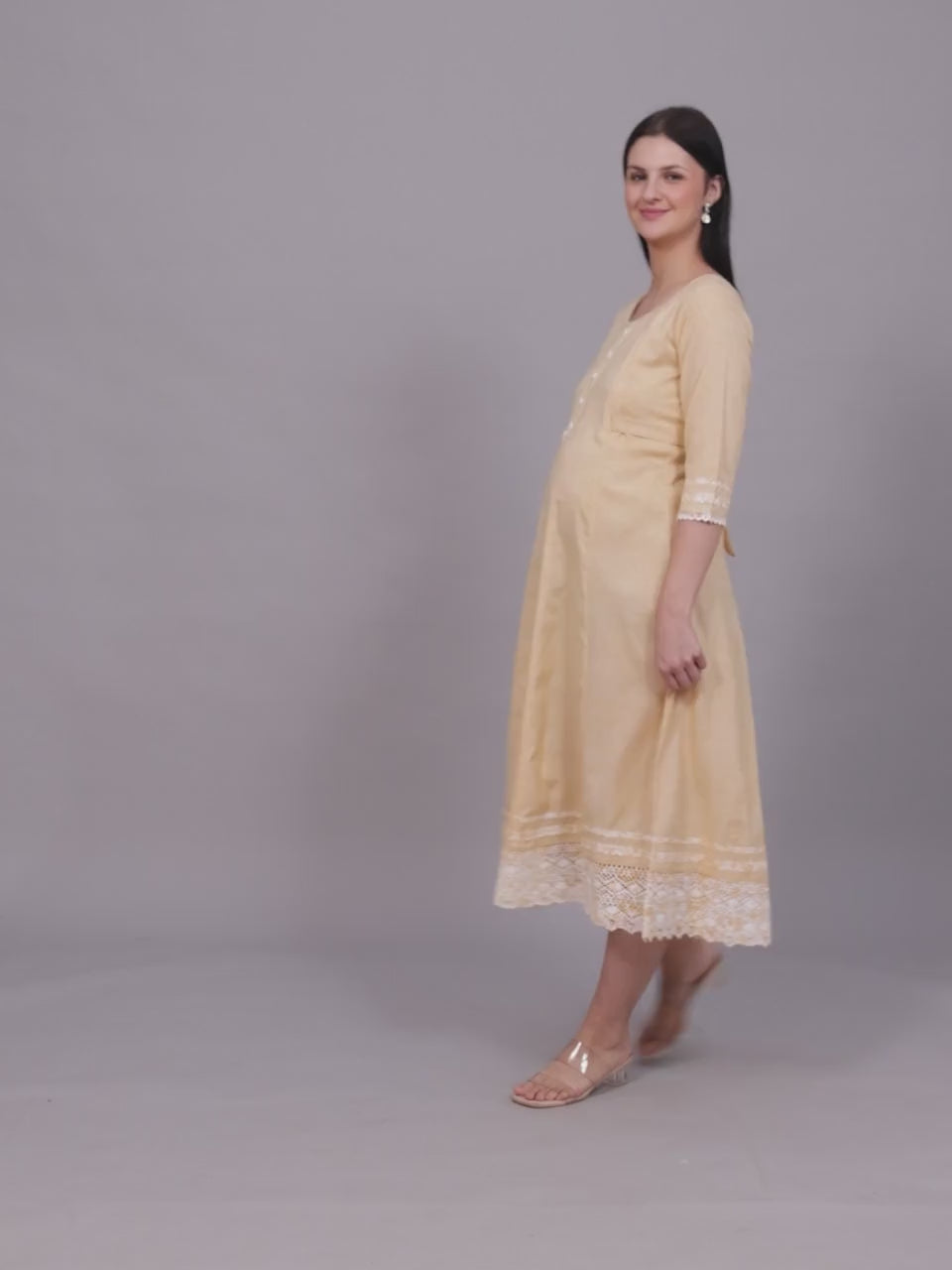FASHIONABLE MATERNITY ANARKALI KURTA FOR WOMEN