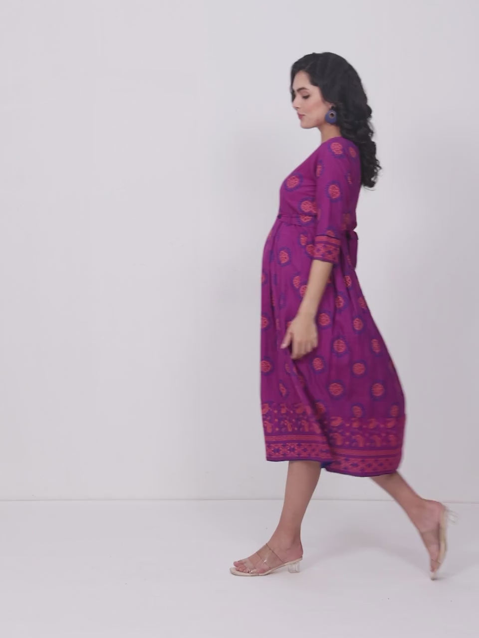 FASHION-FORWARD PREGNANCY FLARED KURTA FOR WOMEN