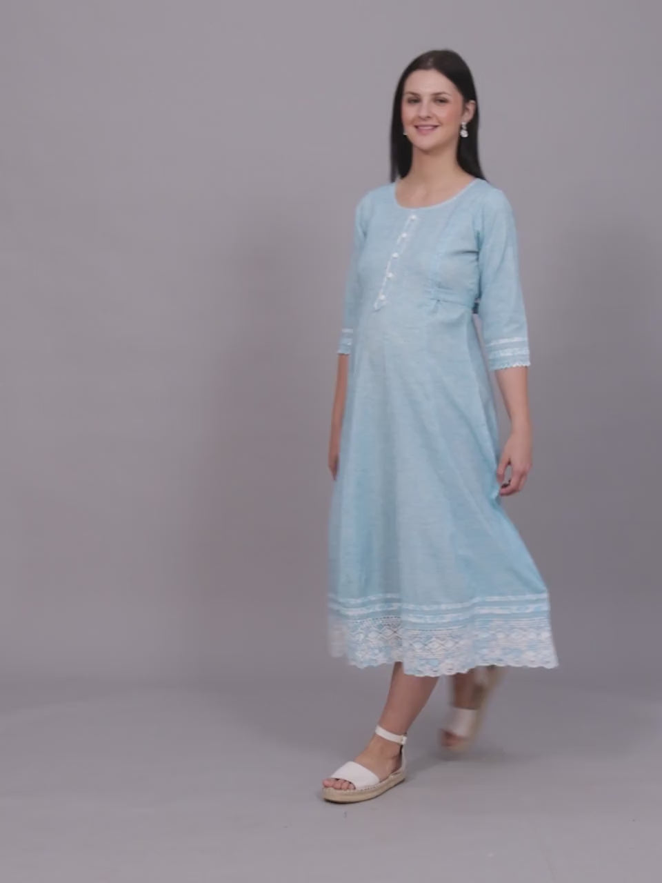 FASHIONABLE NURSING ANARKALI KURTA FOR MOTHER