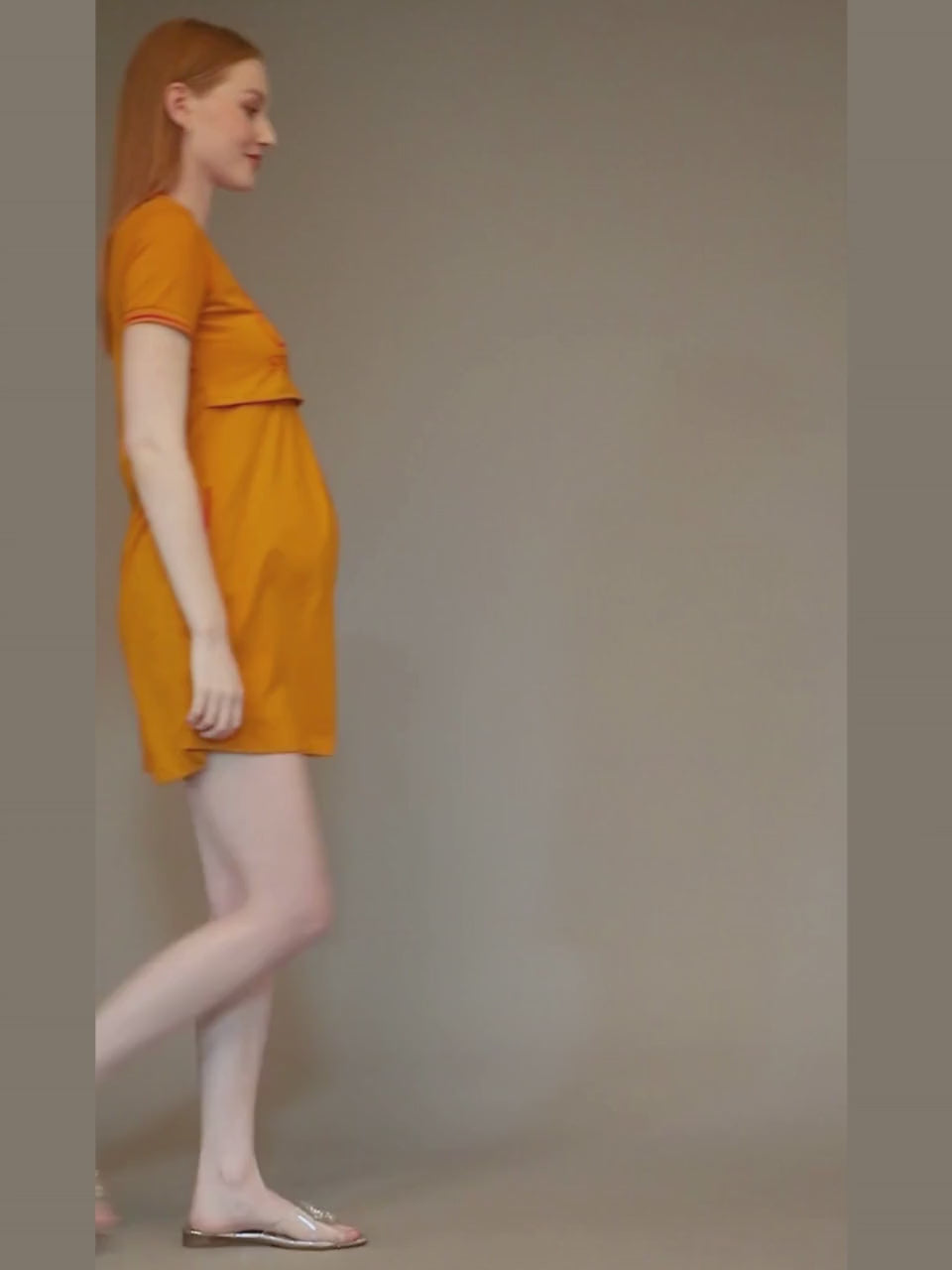 ON-TREND ZIPLESS FEEDING SHEATH DRESS FOR MOTHER