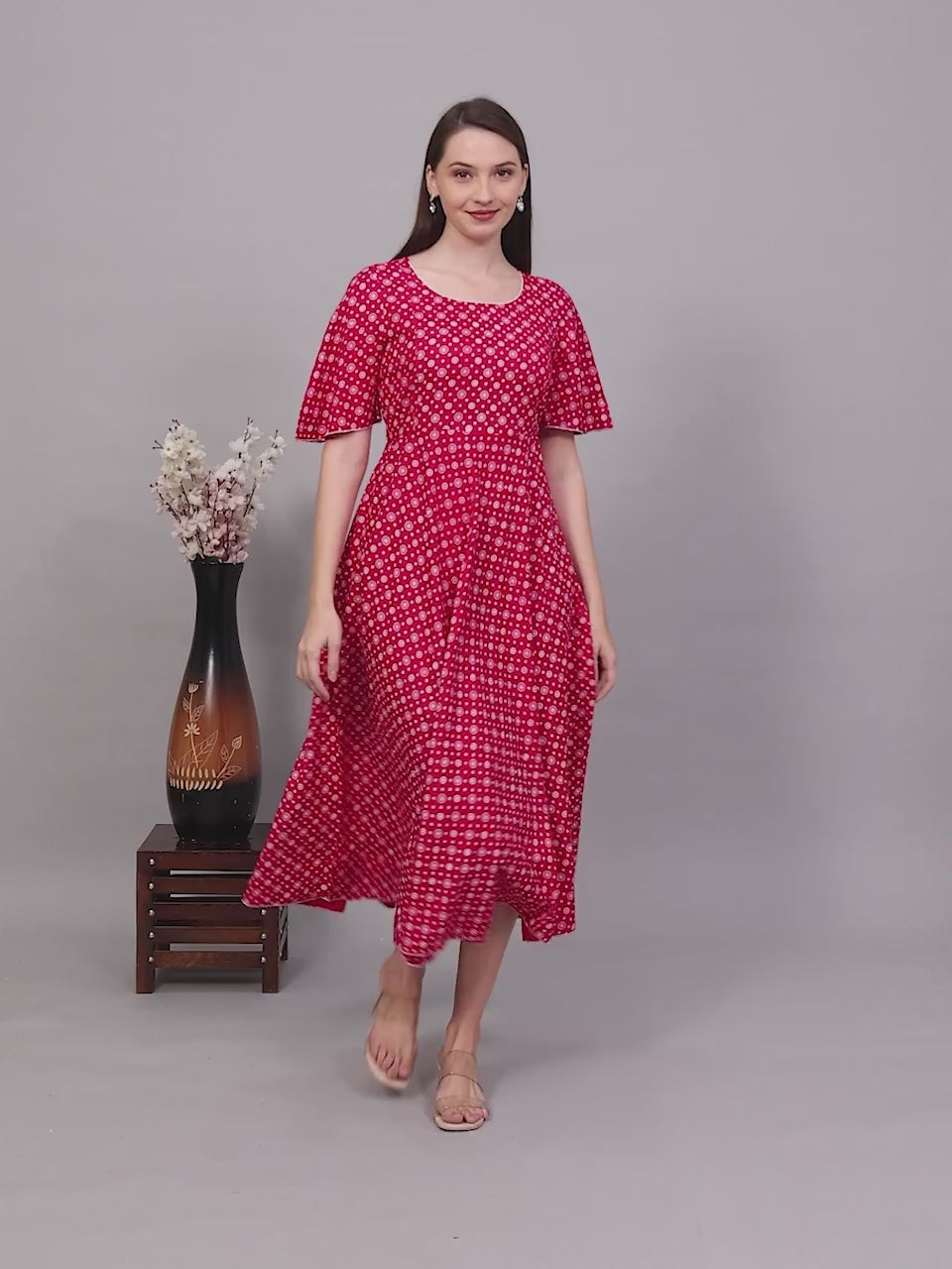 TRENDY FLARED NURSING KURTA FOR PREGNANCY