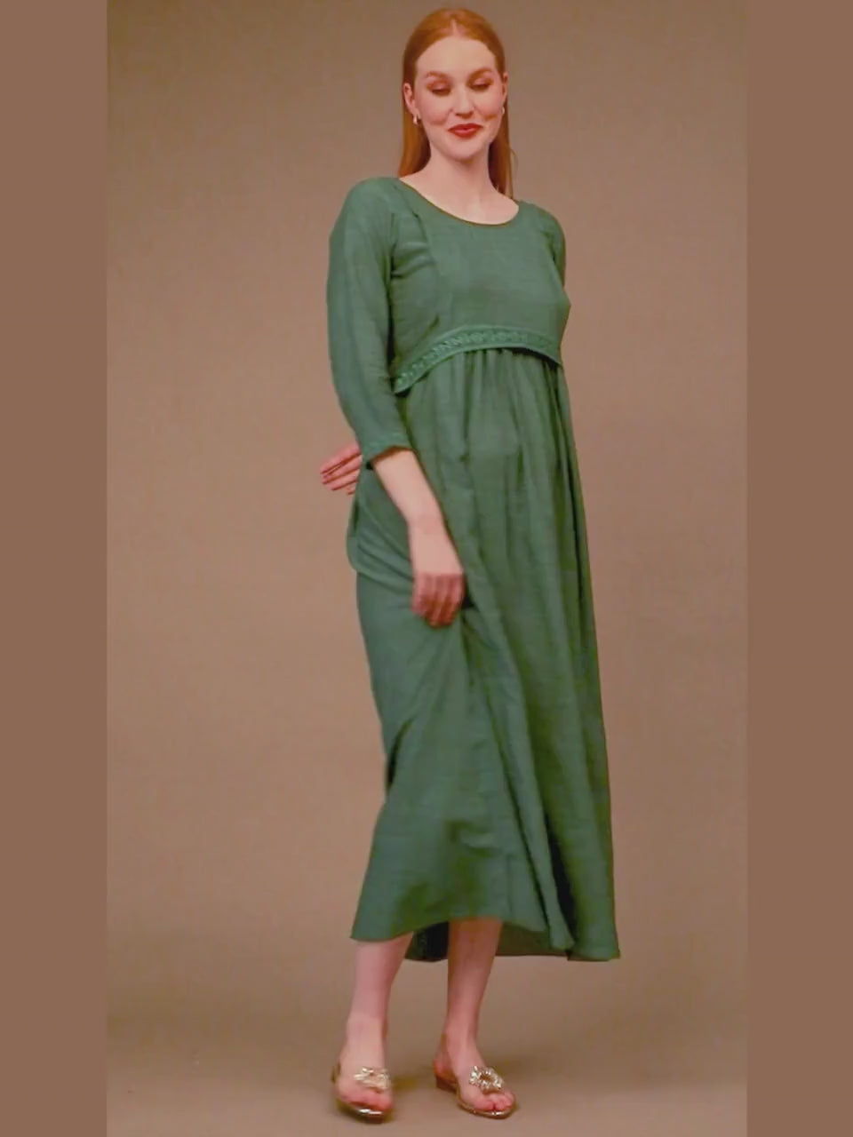 CLASSIC NURSING FLARED KURTA FOR PREGNANCY