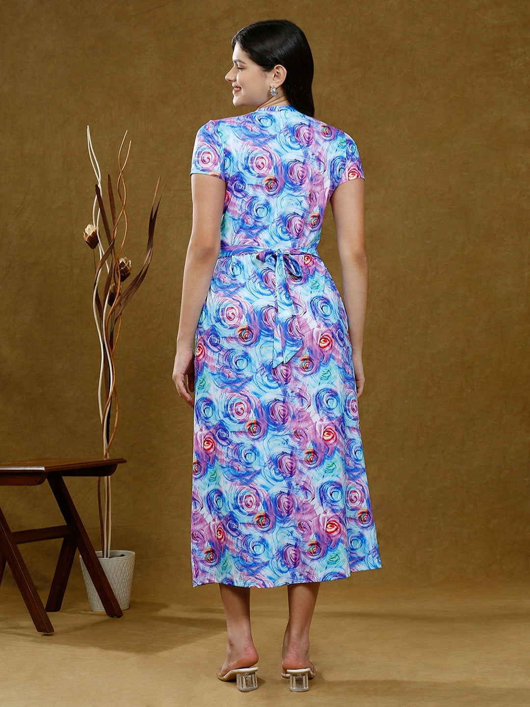 CHIC ZIPLESS MATERNITY DRESS WITH POCKETS