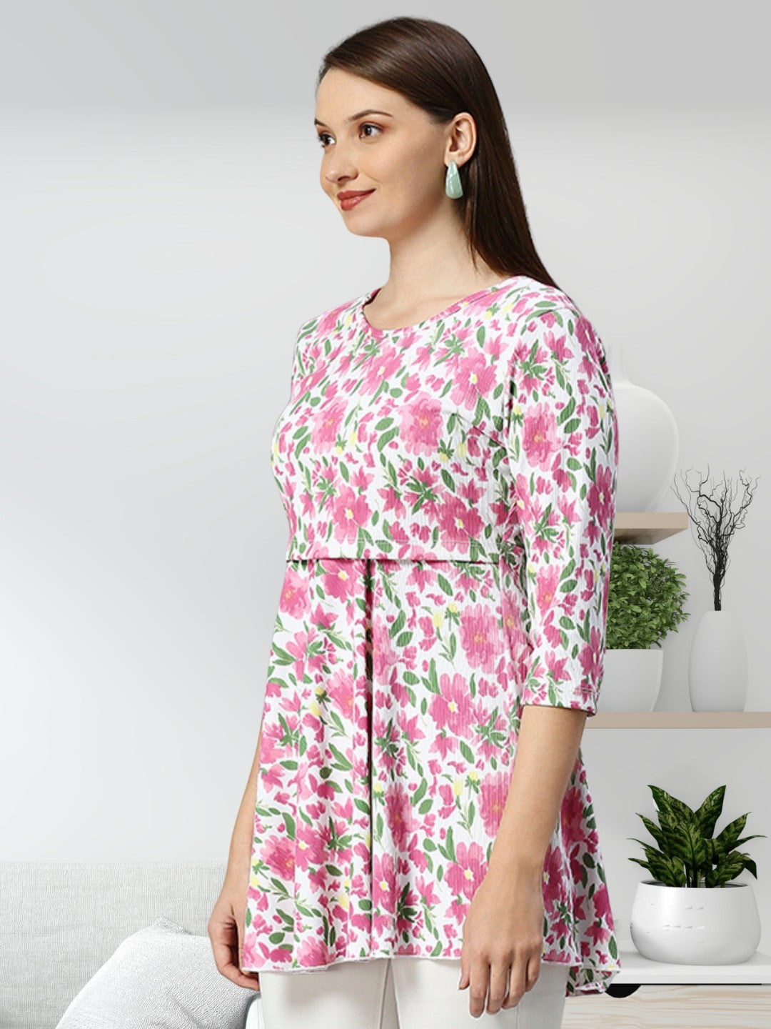 STYLISH ZIPLESS MATERNITY TOP FOR WOMEN