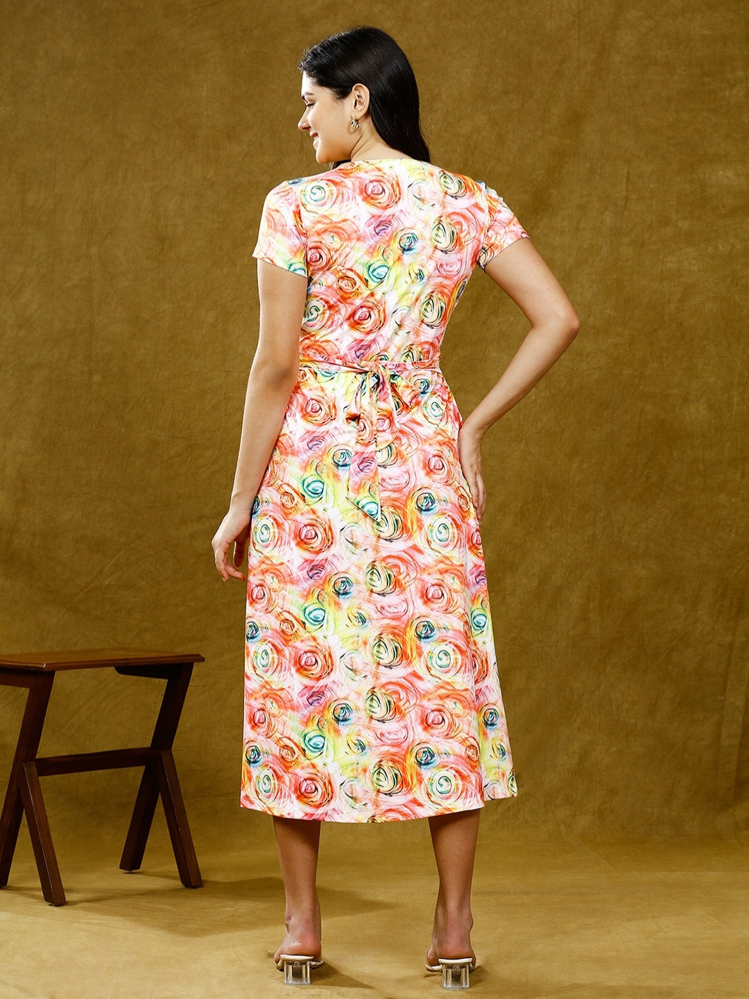 CHIC ZIPLESS NURSING DRESS WITH POCKETS