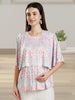 FASHIONABLE MATERNITY ZIPLESS TOP WITH NURSING COVER