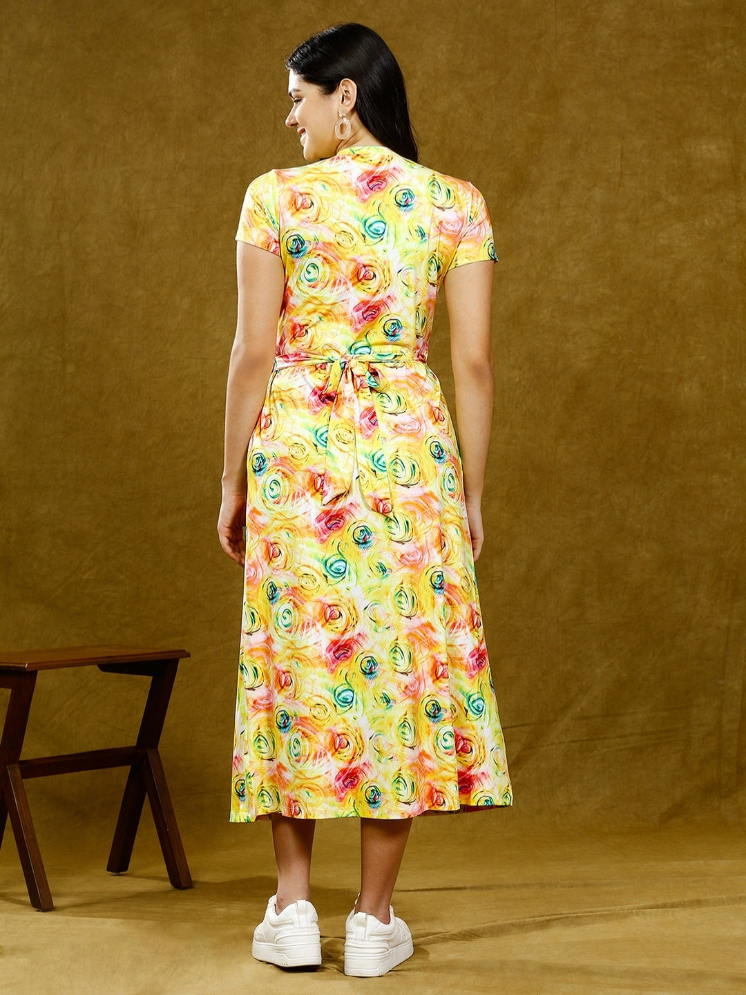 CHIC ZIPLESS PREGNANCY DRESS WITH POCKETS