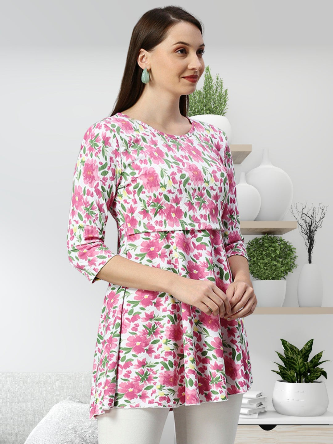 STYLISH ZIPLESS MATERNITY TOP FOR WOMEN