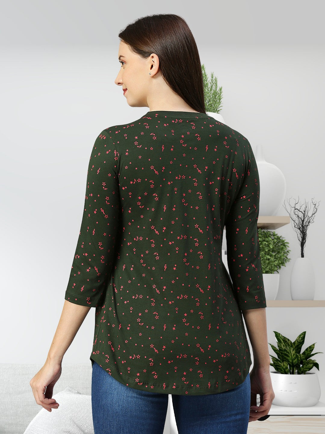 TRENDY COTTON MATERNITY ZIPLESS TOP FOR WOMEN