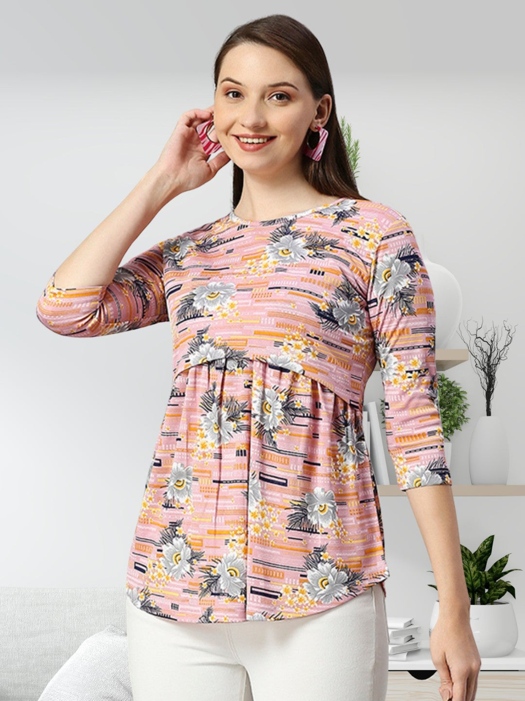 STYLISH ZIPLESS PREGNANCY TOP FOR MOTHER