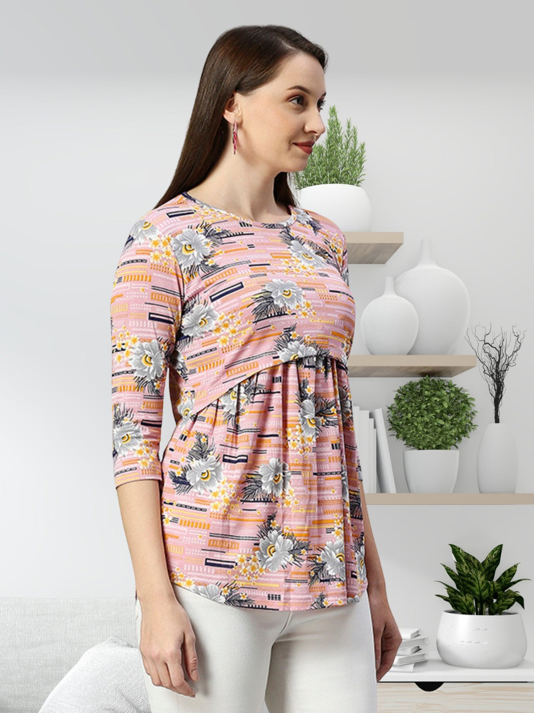 STYLISH ZIPLESS PREGNANCY TOP FOR MOTHER