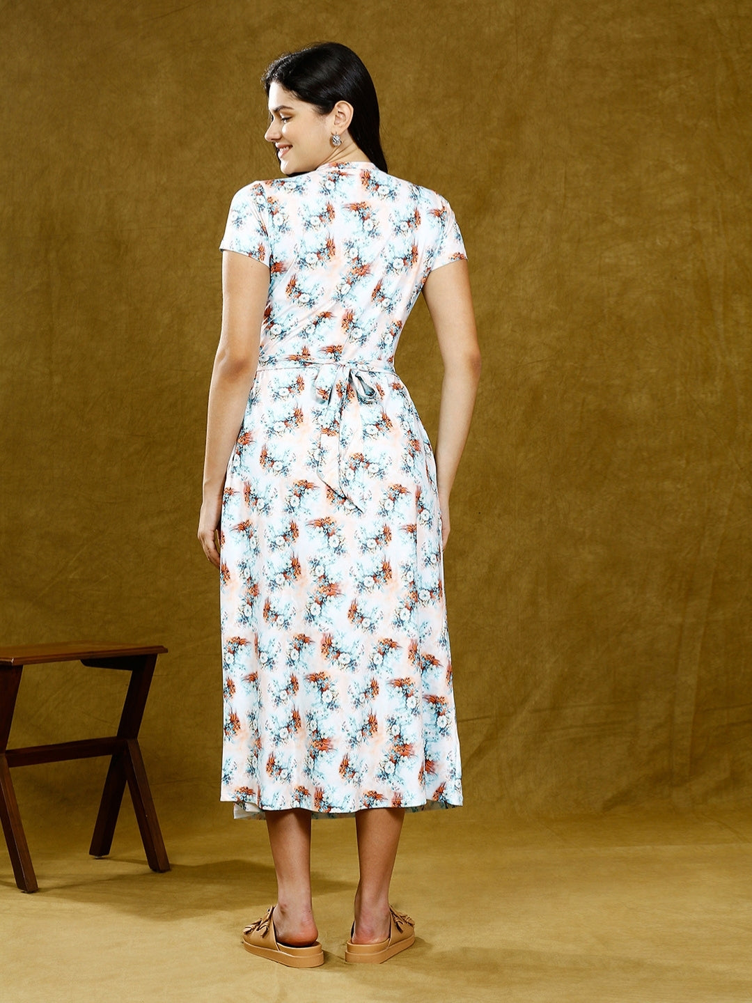 TIMELESS ZIPLESS NURSING DRESS WITH POCKETS