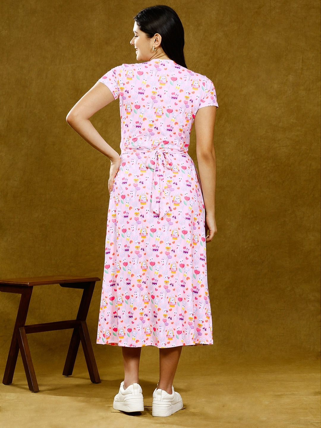 ADORN IN ZIPLESS FEEDING DRESS WITH POCKETS