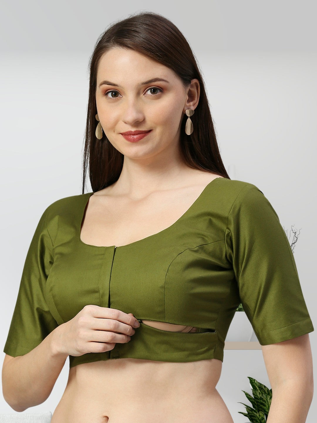 VERSATILE BRALESS NURSING BLOUSE FOR MOTHER