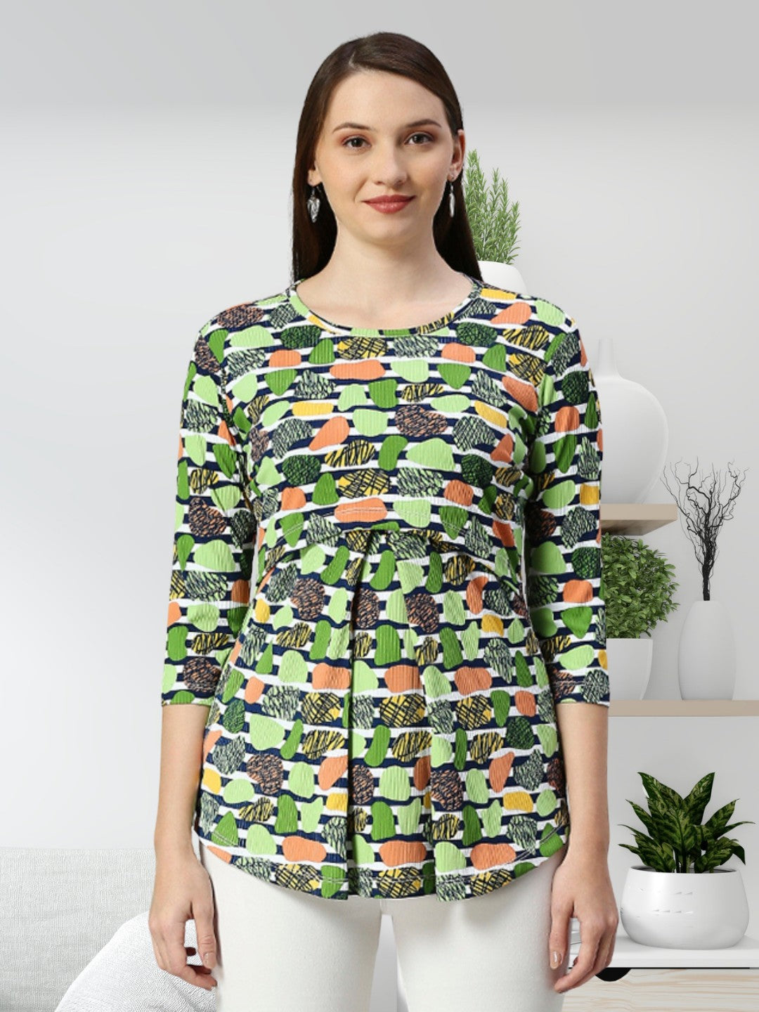 VERSATILE ZIPLESS MATERNITY TOP FOR WOMEN