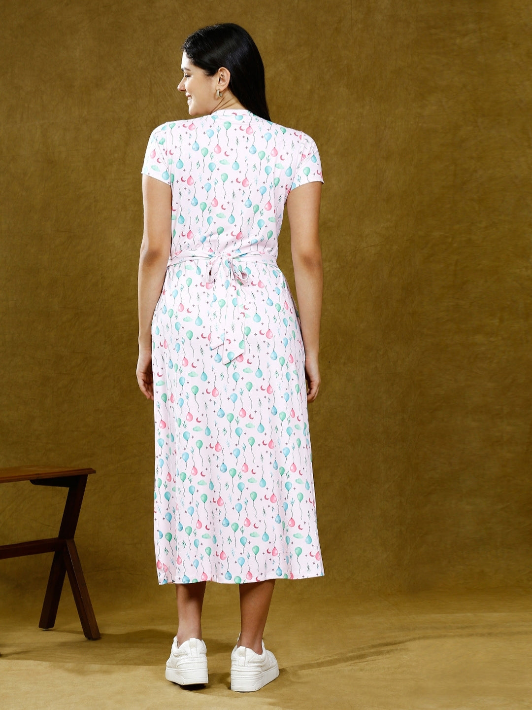 SLAY IN ZIPLESS MATERNITY DRESS WITH POCKETS