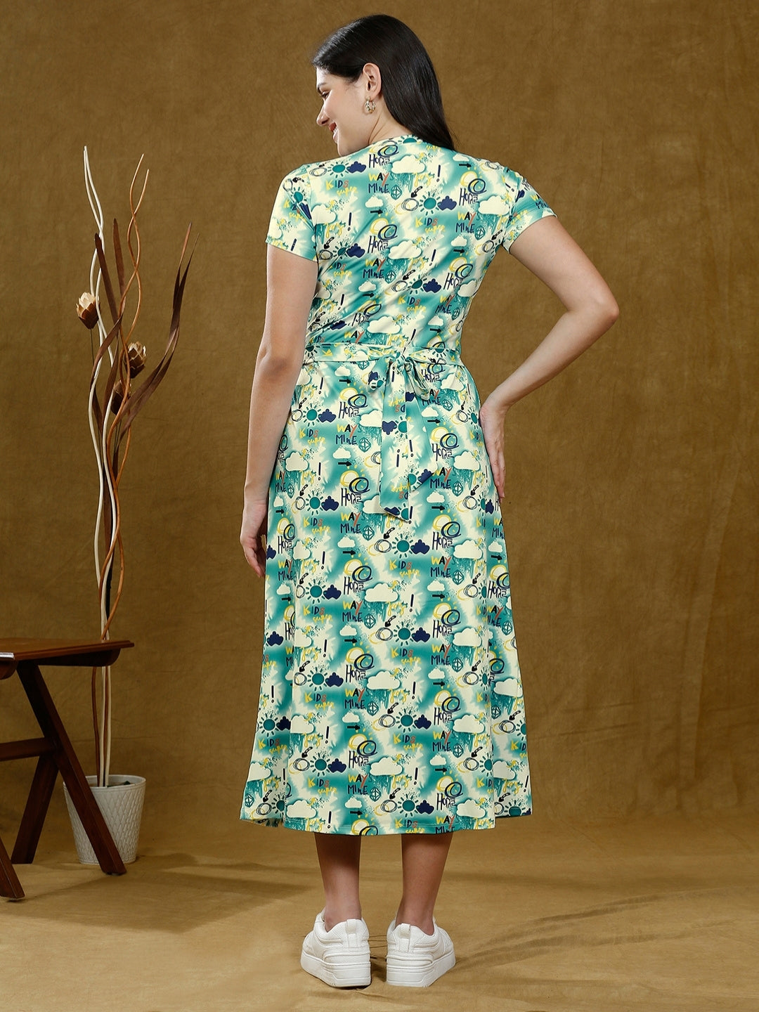 FASHIONISTA ZIPLESS MATERNITY DRESS WITH POCKETS