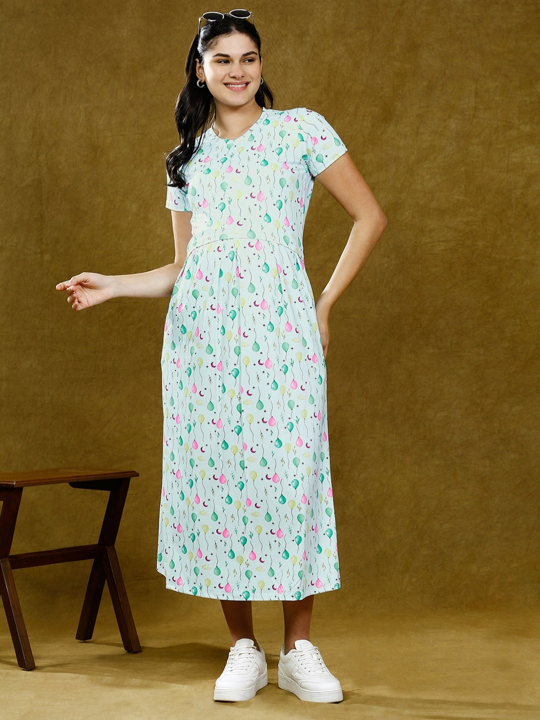 SLAY IN ZIPLESS NURSING DRESS WITH POCKETS