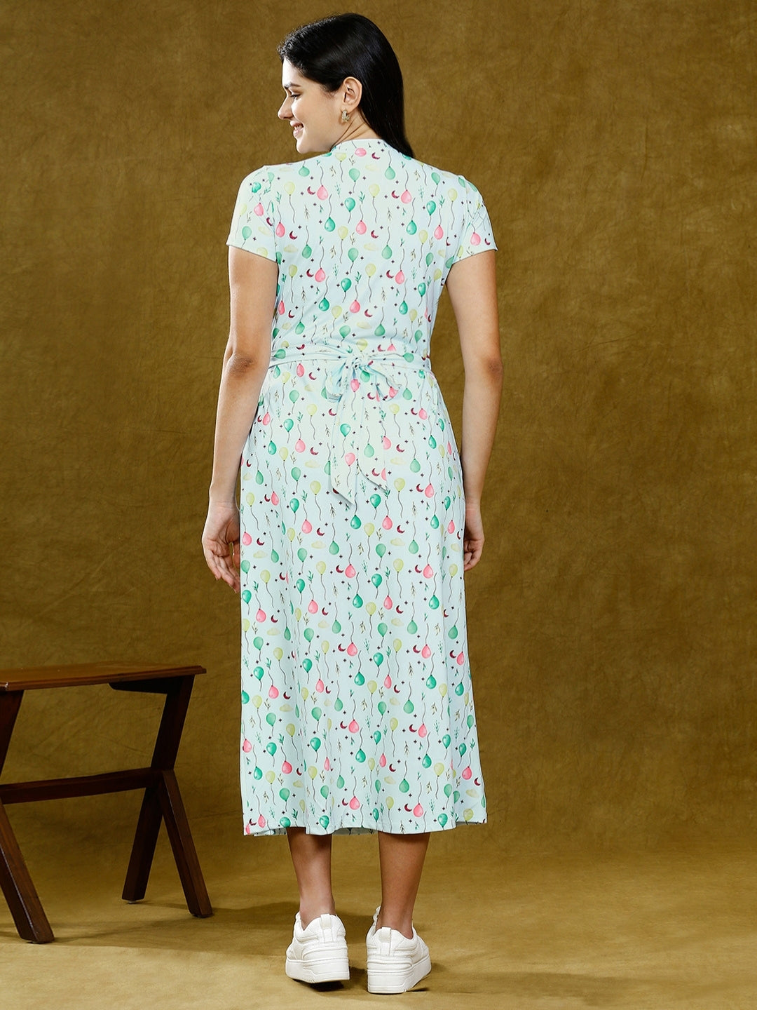 SLAY IN ZIPLESS NURSING DRESS WITH POCKETS