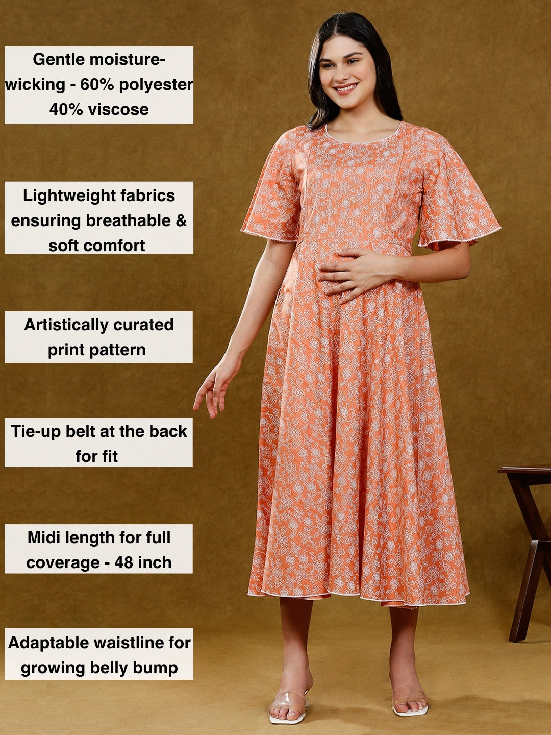 TRENDY FEEDING FLARE KURTA WITH POCKET