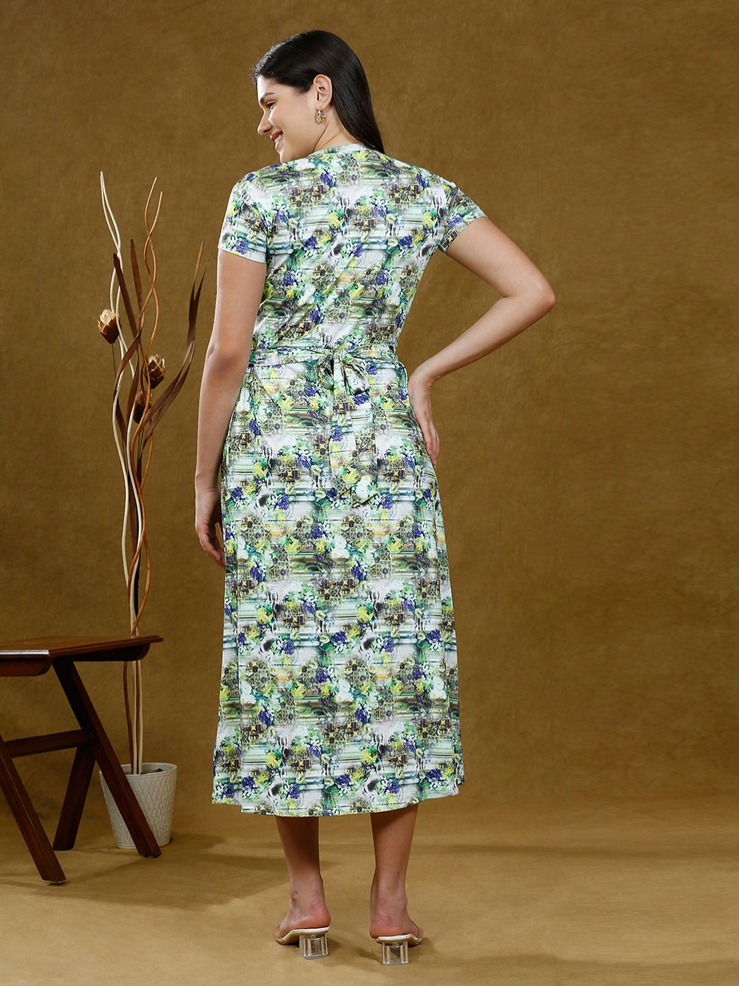 TRENDSETTING ZIPLESS NURSING DRESS WITH POCKETS