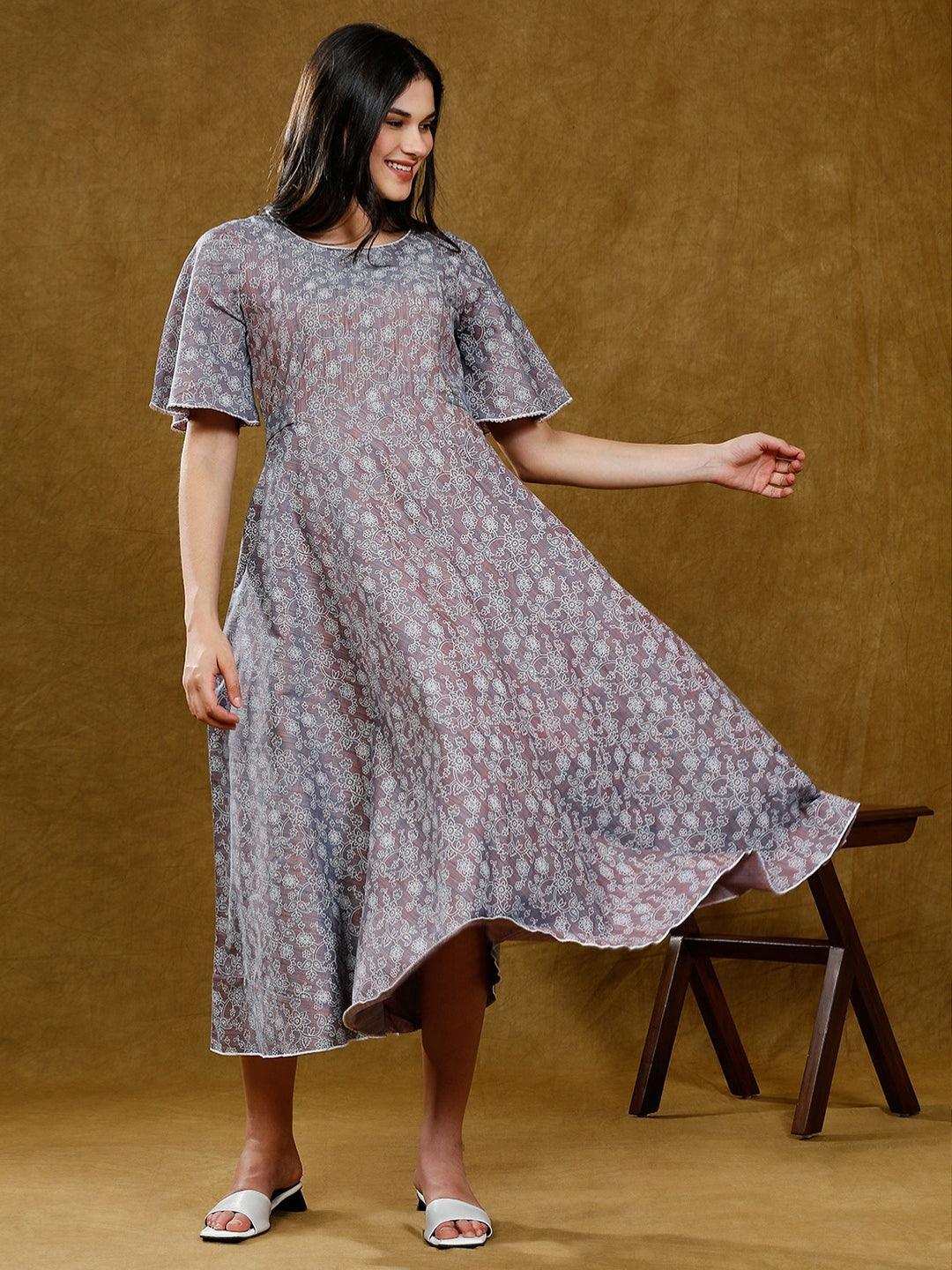 TRENDY PREGNANCY FLARE KURTA WITH POCKET