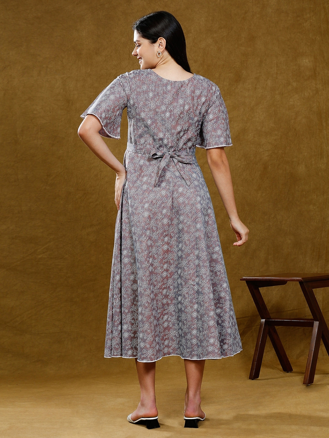 TRENDY PREGNANCY FLARE KURTA WITH POCKET