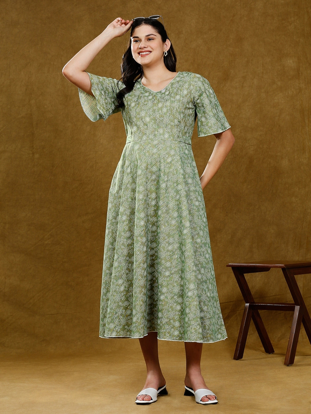 TRENDY NURSING FLARE KURTA WITH POCKET