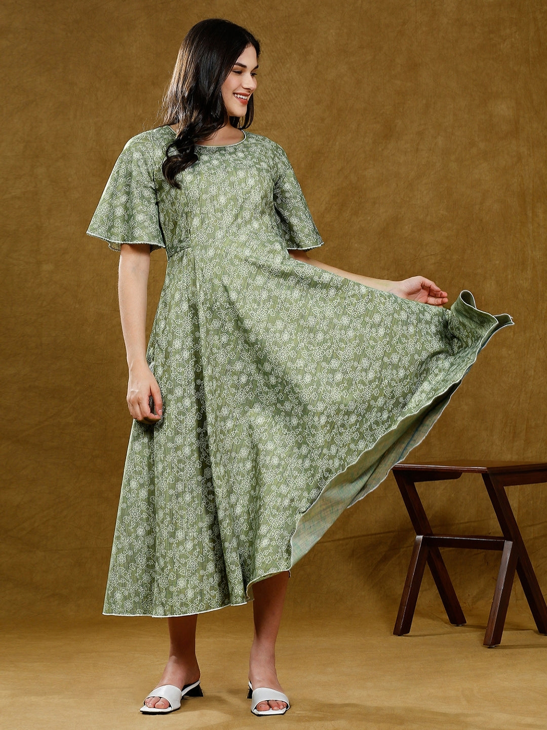 TRENDY NURSING FLARE KURTA WITH POCKET