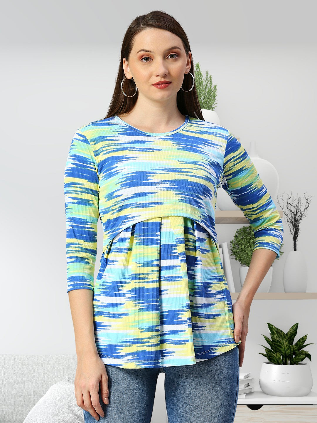 VERSATILE ZIPLESS NURSING TOP FOR MOTHER