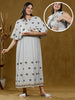 NEWEST PREGNANCY PONCHO GOWN WITH ATTACHED CAPE