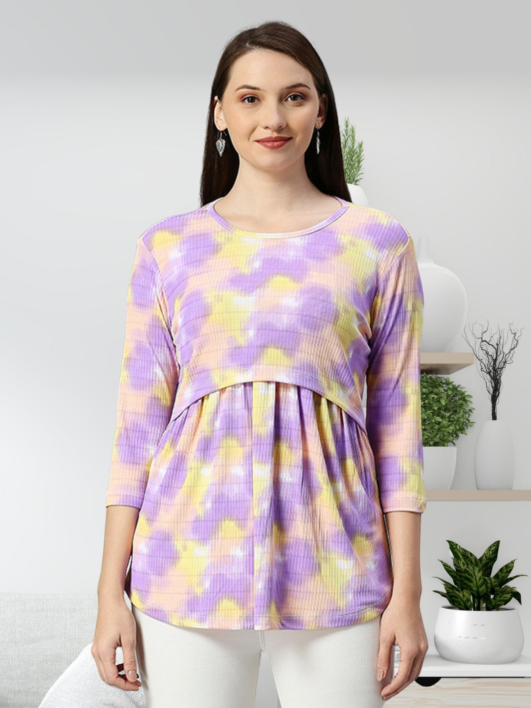 VERSATILE ZIPLESS FEEDING TOP FOR MOTHER